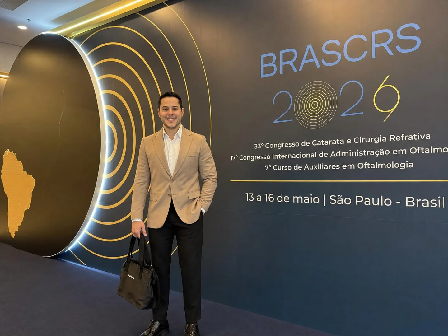 Dr. Felipe Costa no Congresso de Catarata e Cirurgia Refrativa BRASCRS 2026